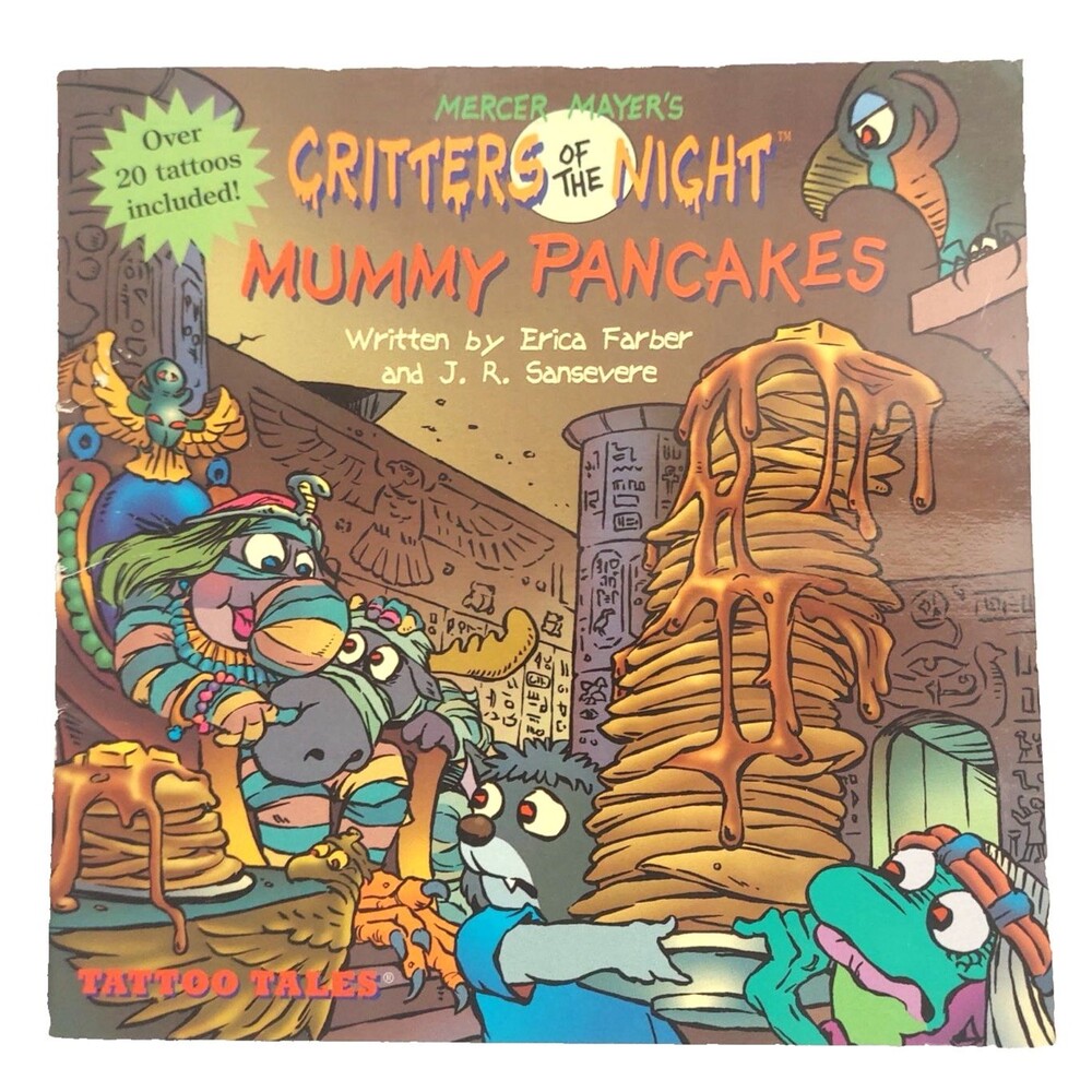 Mummy Pancakes Book Critters of the Night Mercer Mayer 1997 Vintage w Tattoos